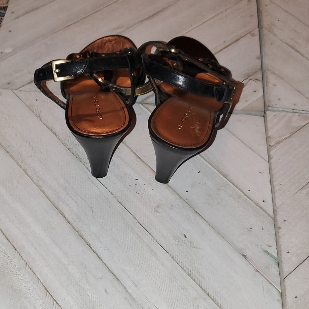 Marc Fisher Size 7. 5 M Black Wedges Vintage Y2k - image 4